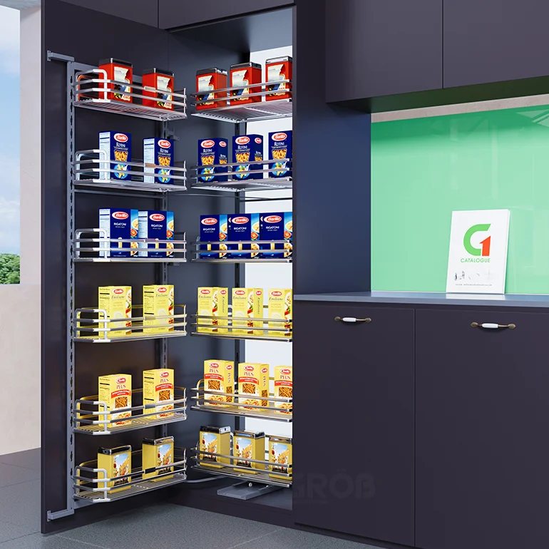 Tủ Đồ Khô Nan Dẹt Inox 304 Cao Cấp Đáy Melamin PM304-645